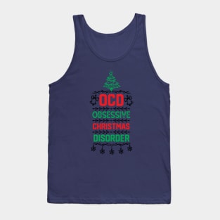 Christmas Party Funny Gift for Family - Ocd Obsessive Christmas Disorder - Xmas Cute Design Ornaments Tank Top